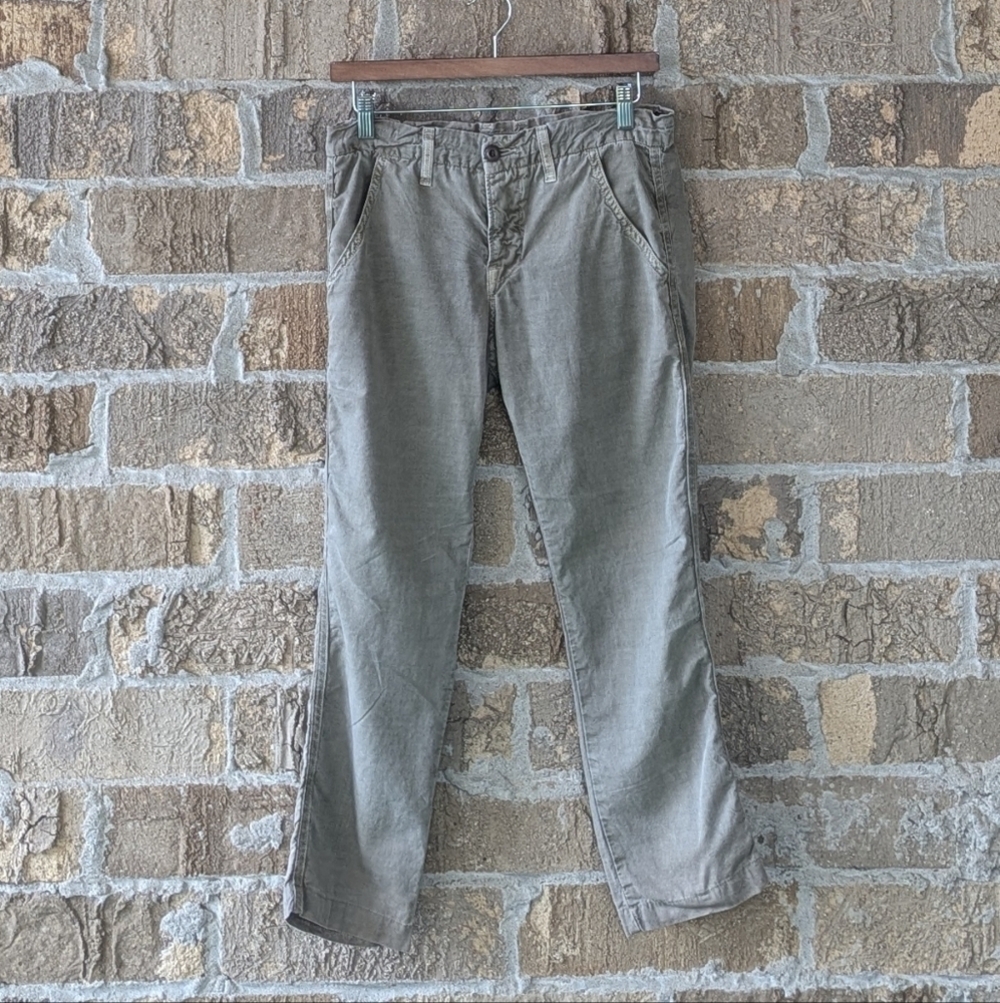 NSF The Edith Button Fly Chino Pants Side Leg Stripe Back Button Pockets Size 25